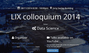 Lix colloquium 2014