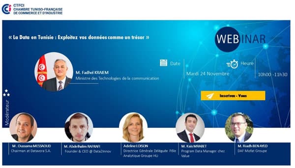 Webinar avec HLi : « La Data en Tunisie : Exploitez vos données comme un trésor ».